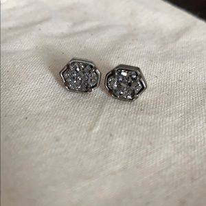 Kendra Scott Gunmetal Stone Studs